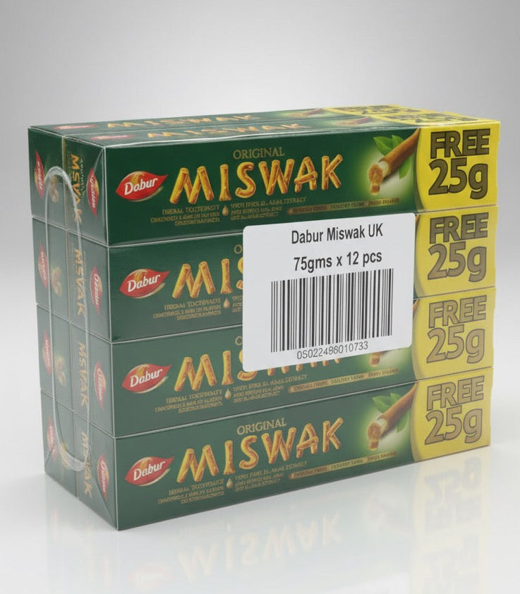 LOT de 12 Dentifrices Dabur Miswak Original